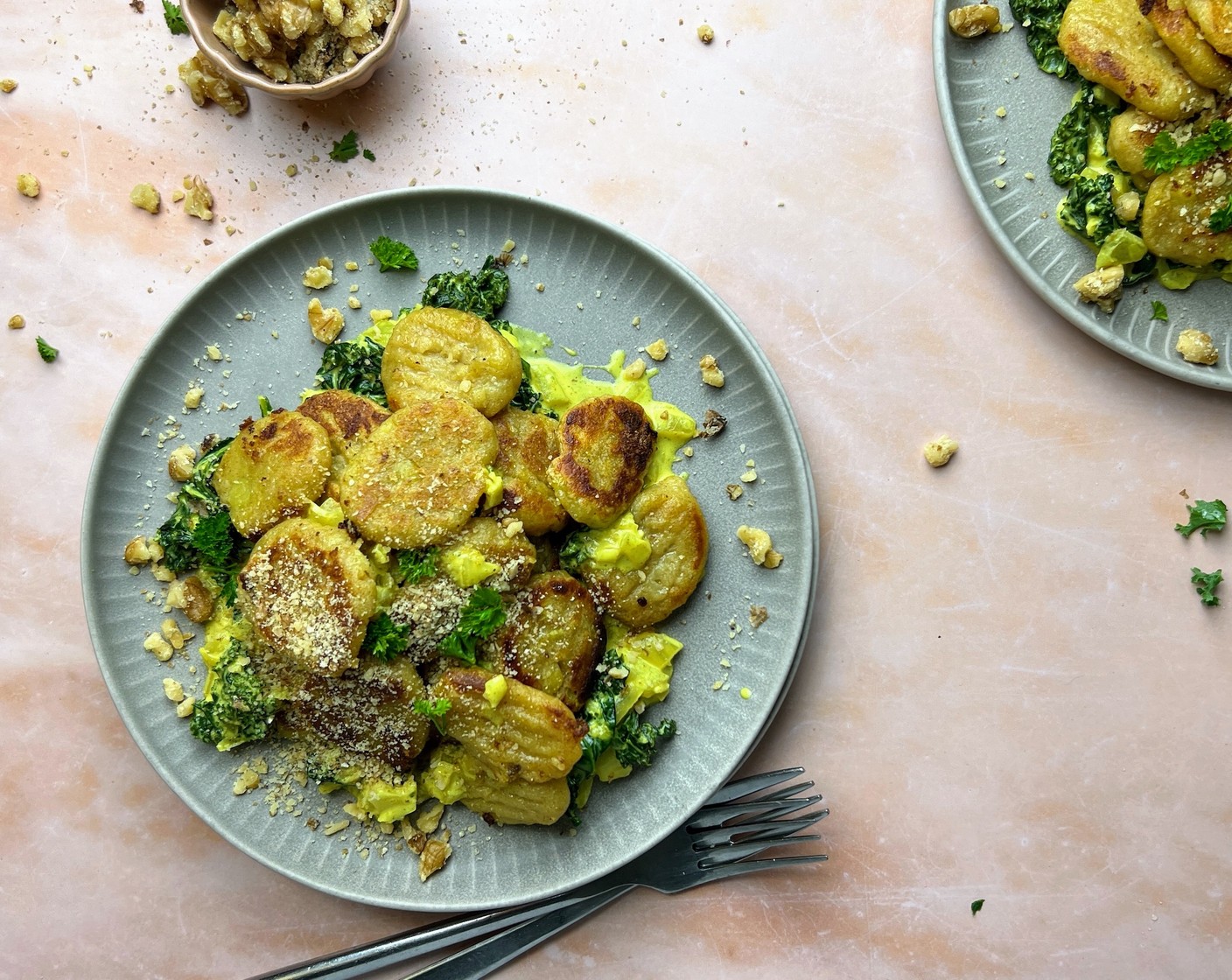 Kürbisgnocchi mit cremiger Sauce