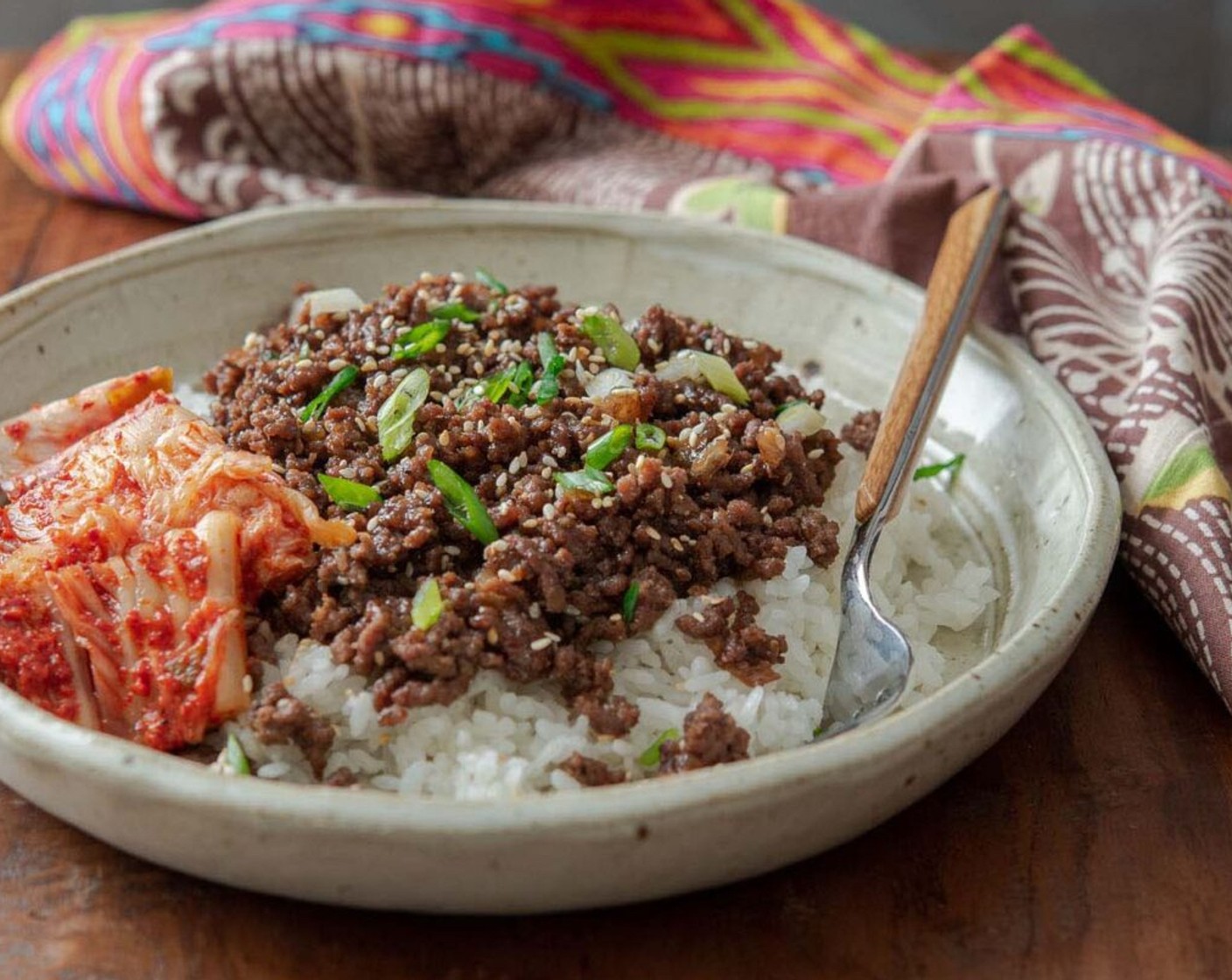 Bulgogi - Koreanische Rindfleisch-Bowl mit Sesam