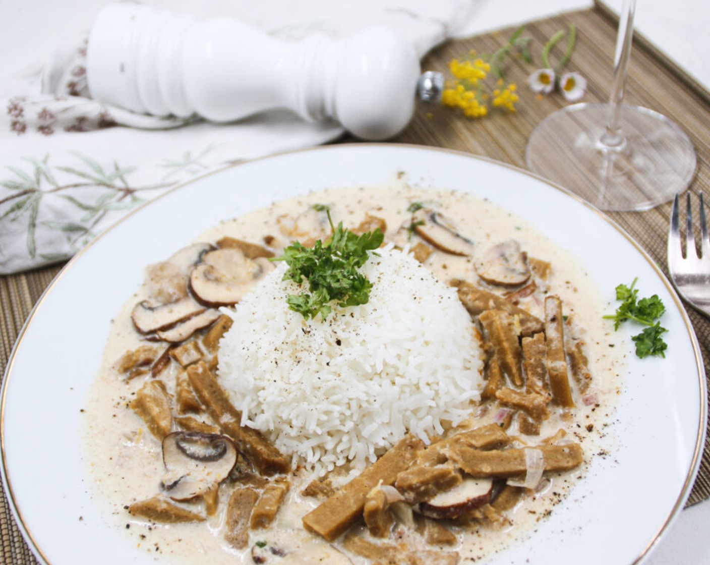 Züricher Geschnetzeltes mit Seitan