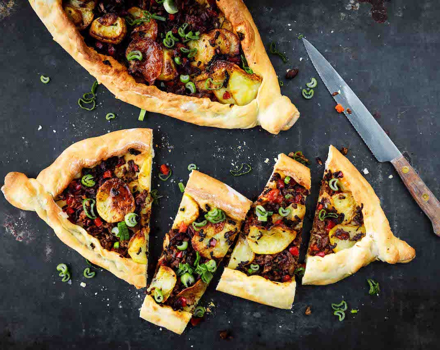 Hackfleisch Kartoffel-Pide