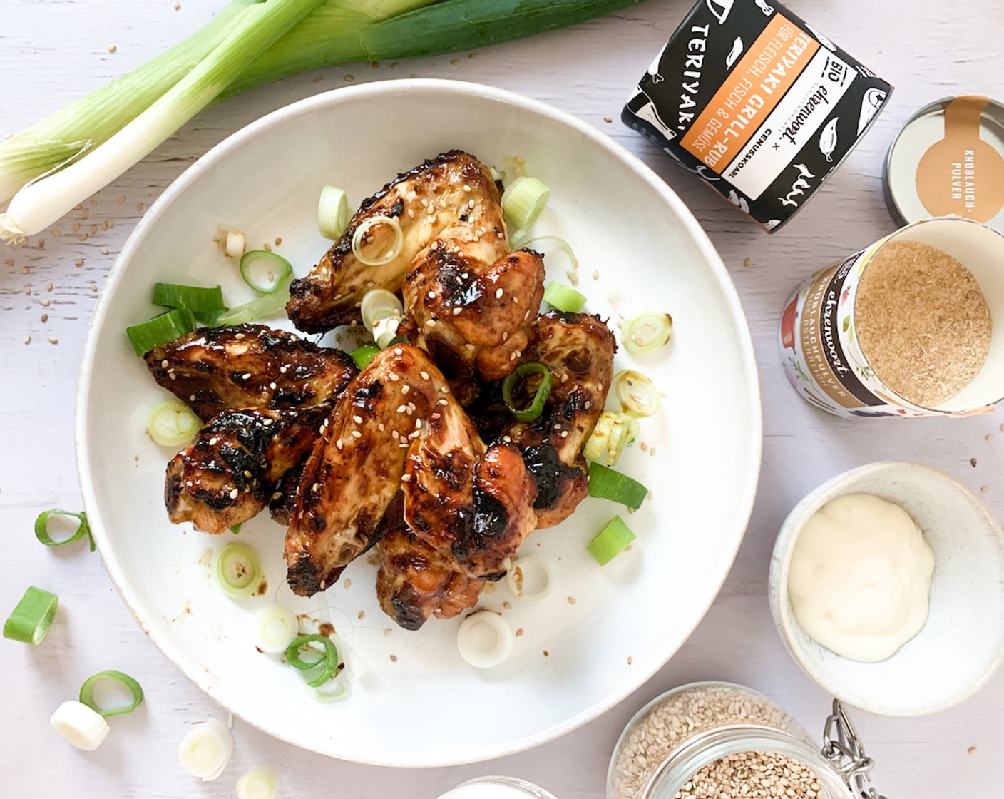 Glasierte Teriyaki Chicken Wings