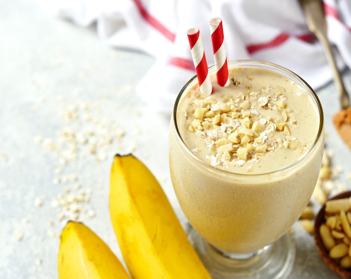 Fruchtiger Kürbis-Bananen Smoothie mit Zimt