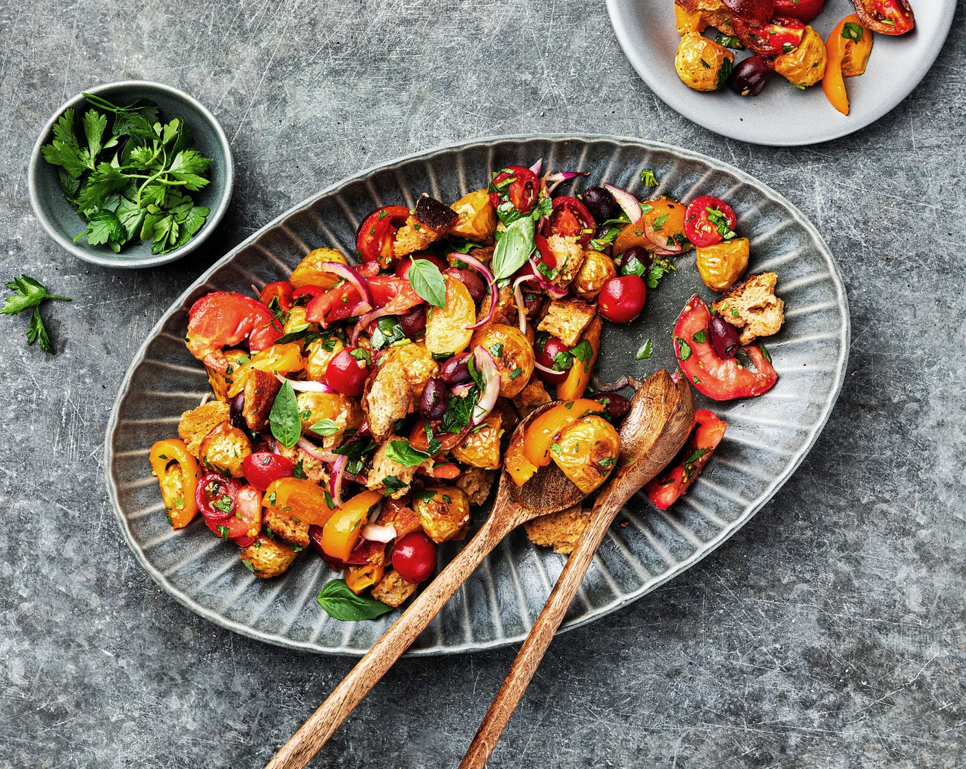 Tomaten-Kartoffel-Panzanella