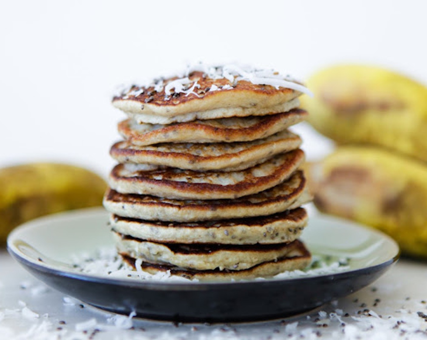 Chia-Kokos-Pancakes mit nur 5 Zutaten